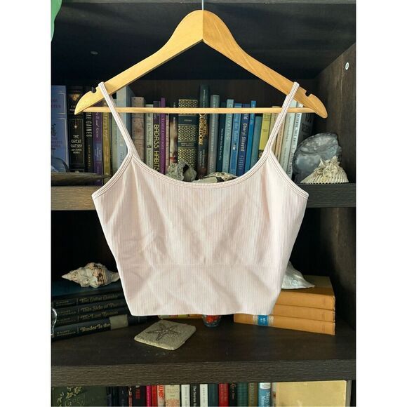 Athleta Aurora Blush Pink Seamless Cami Size Small - Picture 5 of 8